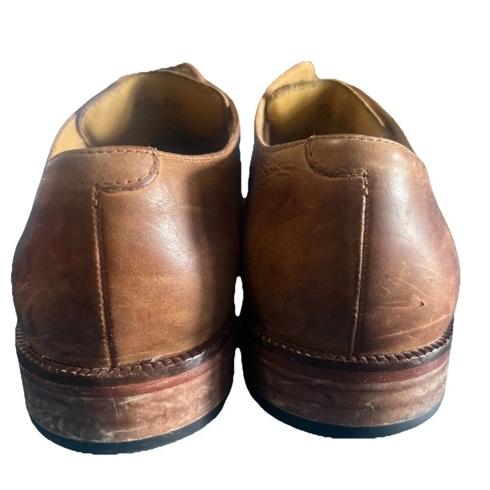 Cole Haan Mens 10.5M Williams Oxford Brown Leather  Lace Up Dress Shoe C14404
